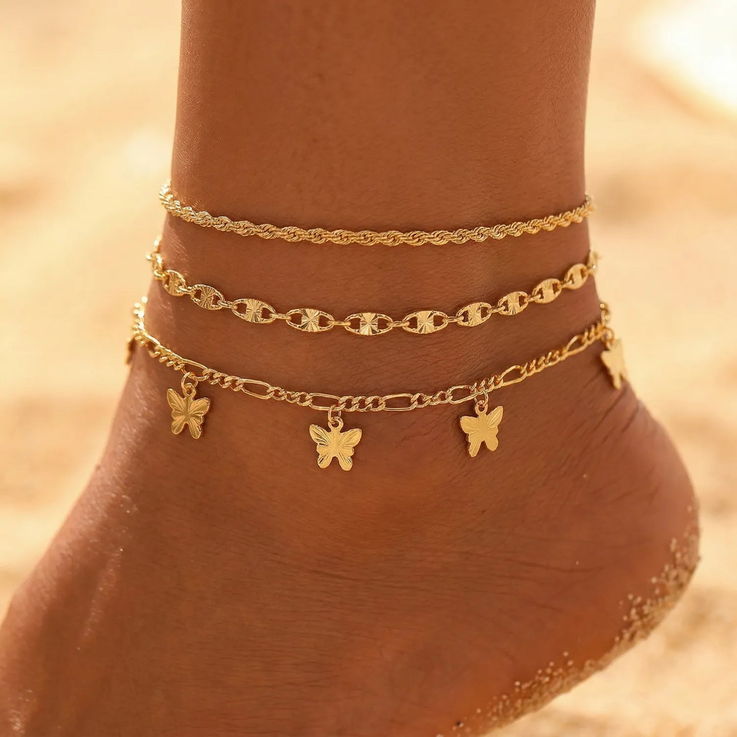 Bracelet Chaîne de Cheville (Acier Inoxydable)